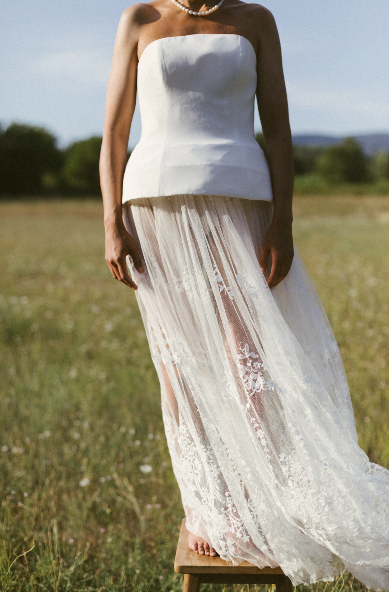 BUSTIER & SKIRT | RHODIA & CAMILLE